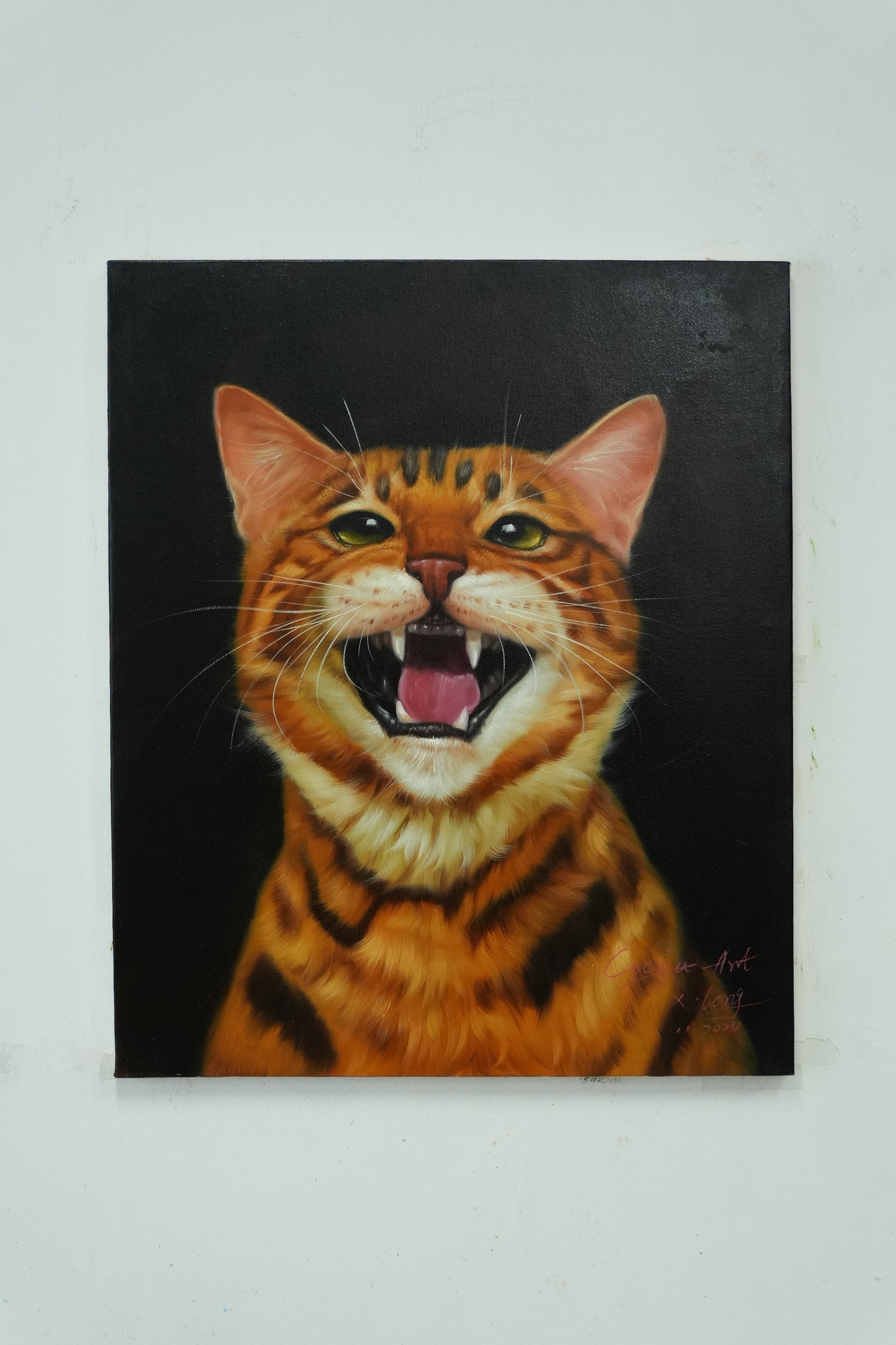 Roar of the Wild – Bengal Cat Portrait