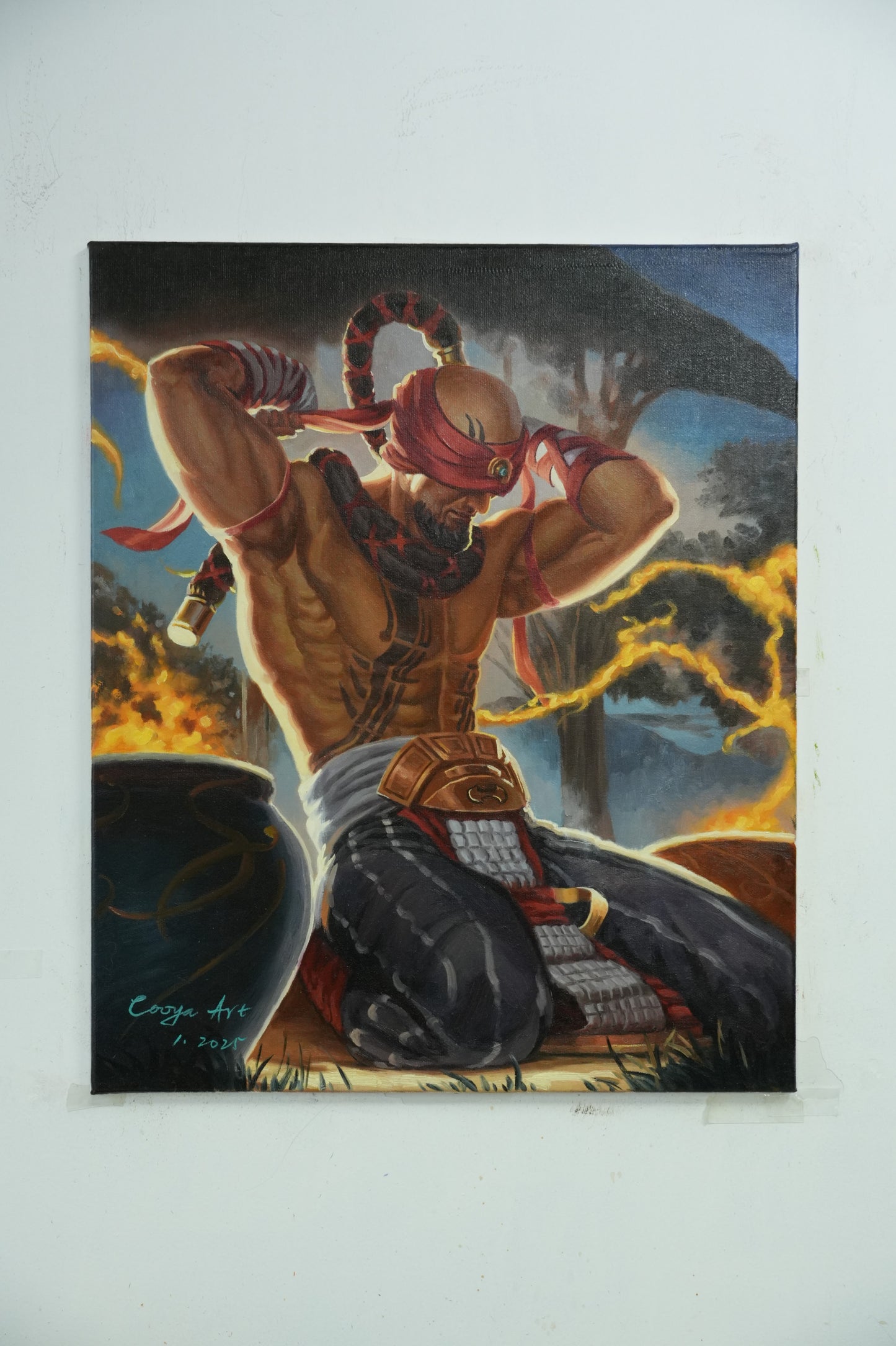 Unseen Strength: The Monk's Resolve
