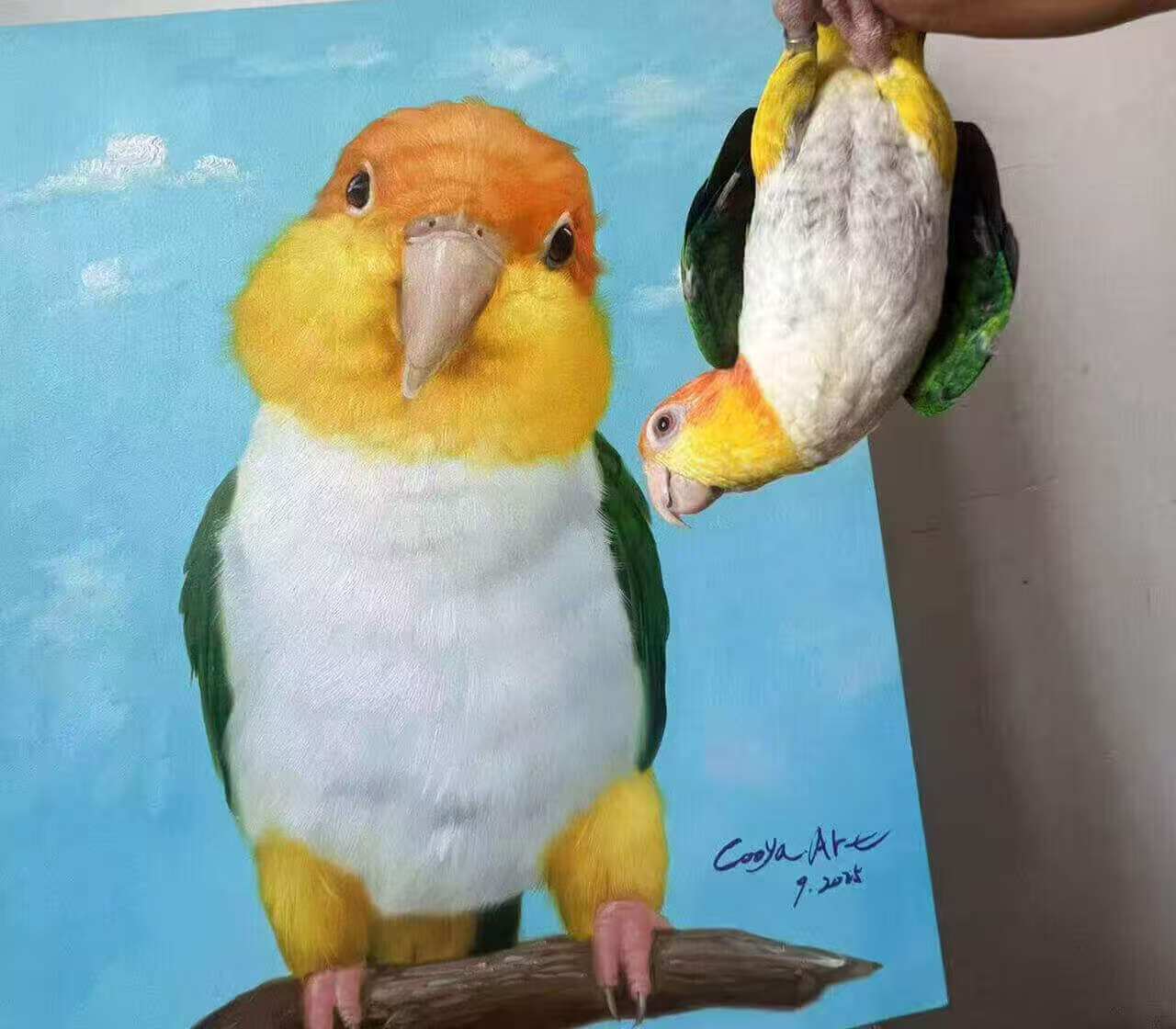 Finished Pet Oil Paintings