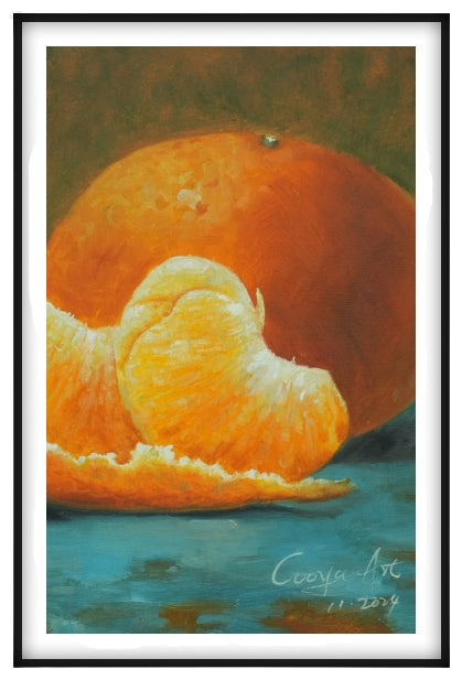 Luminous Orange – Realistic Still Life Oil Painting
