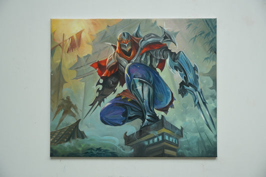 Zed, the Master of Shadows – Regal Stance on Stone