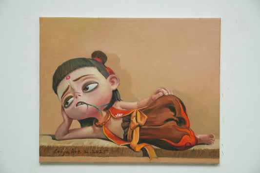 Relaxed Nezha: The Third Prince at Ease