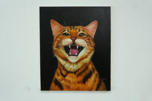 Roar of the Wild – Bengal Cat Portrait