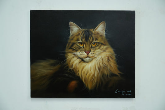 Majestic Gaze – Maine Coon Portrait