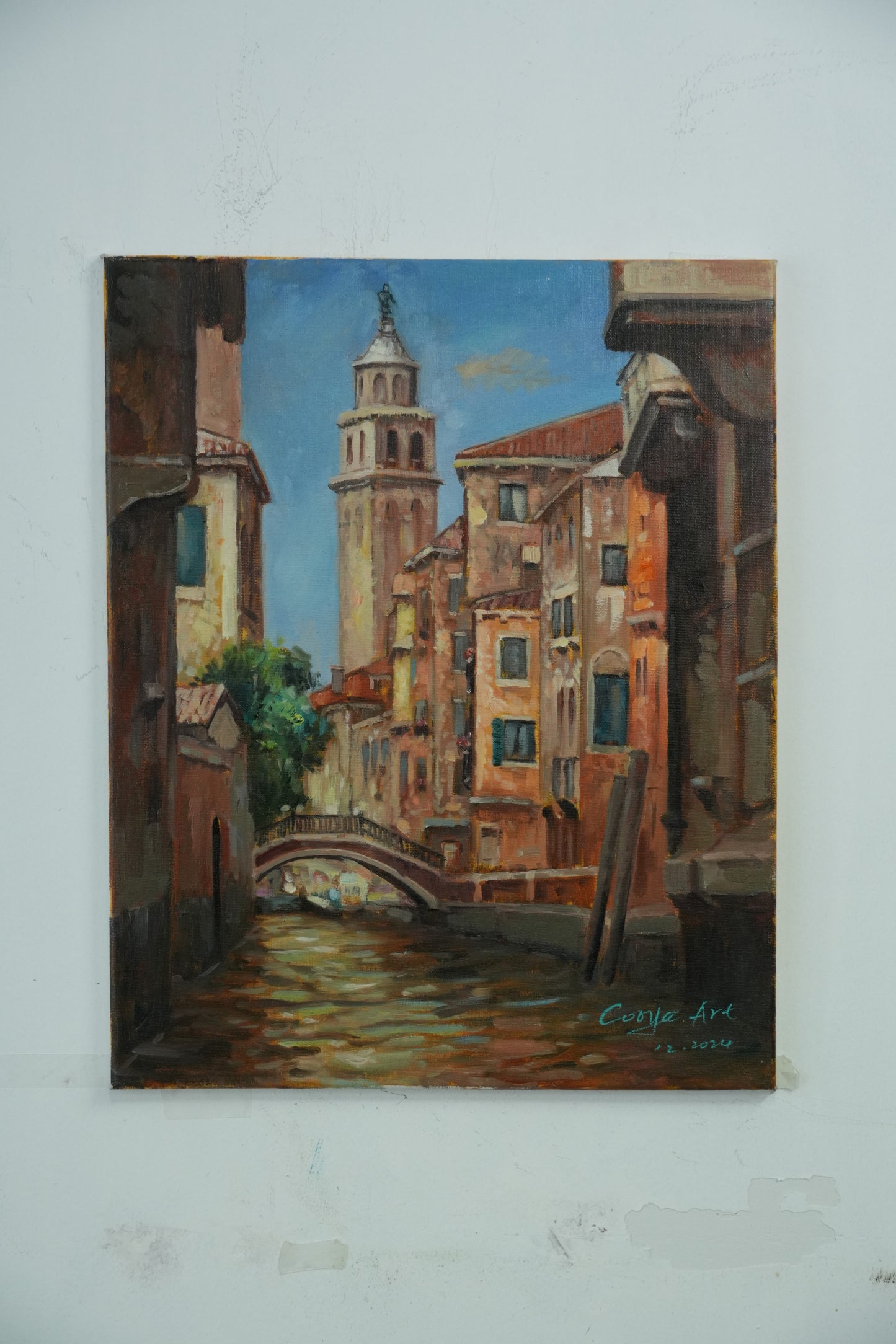 Venetian Serenity – Venice Canal Oil Painting