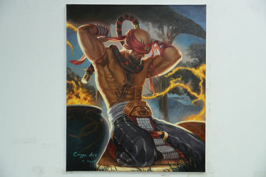 Unseen Strength: The Monk's Resolve