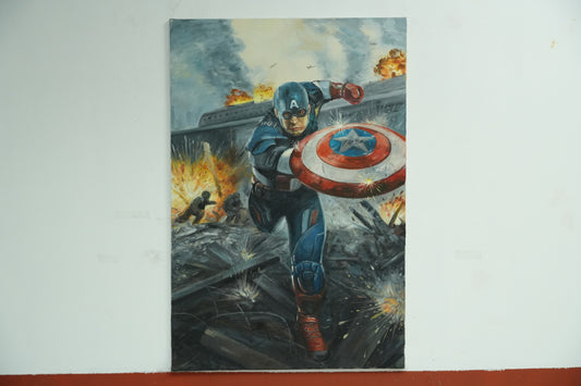 Captain America Charging Forward