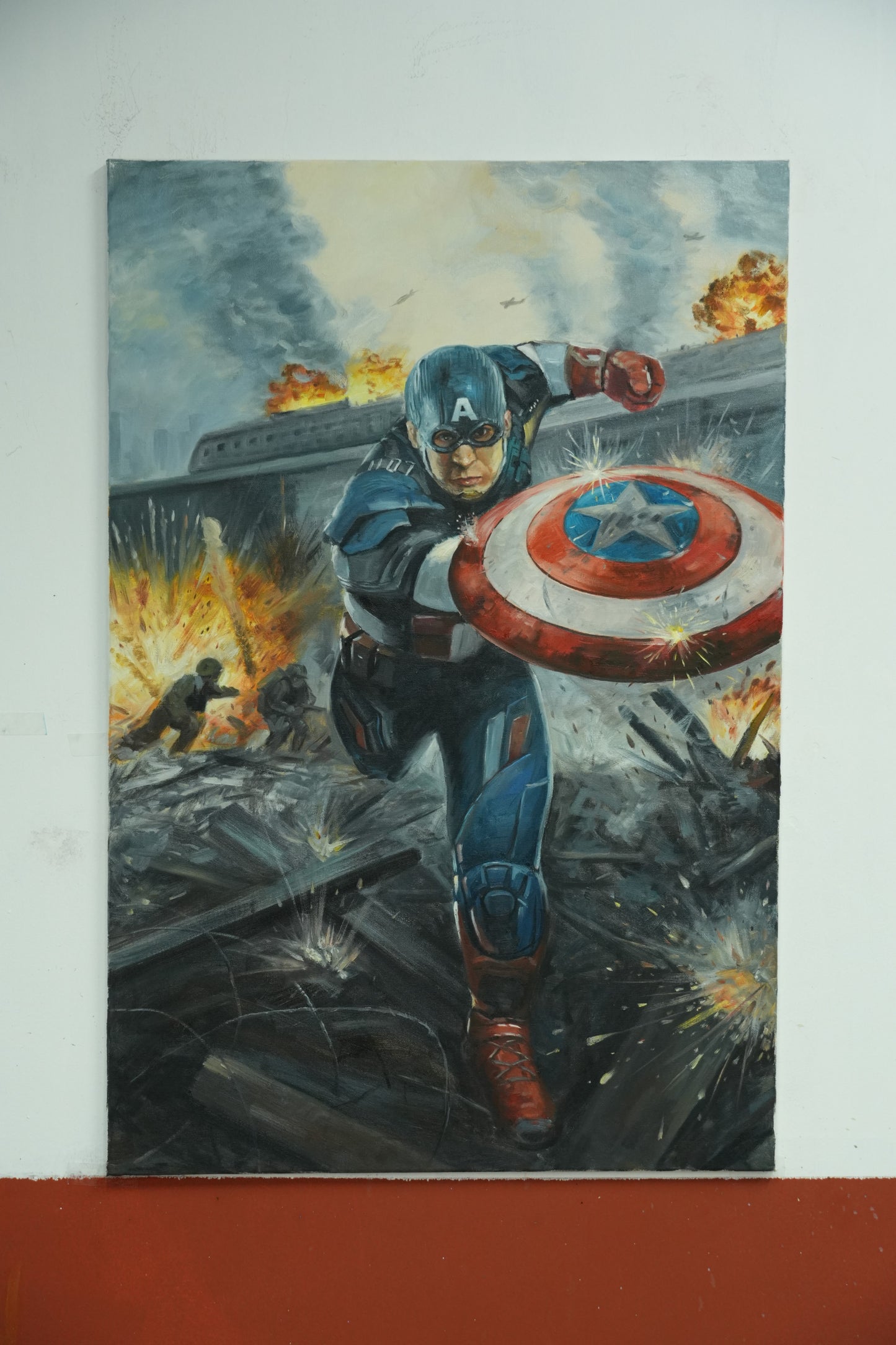 Captain America Charging Forward